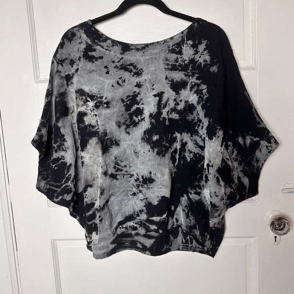 Schmatta Chic 100% Cotton Tie Dye Dolman Sleeve Top Relaxed Flowy Lagenlook SM - Picture 3 of 17
